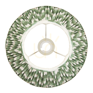 Zigzag Green Endon lampshade small 3