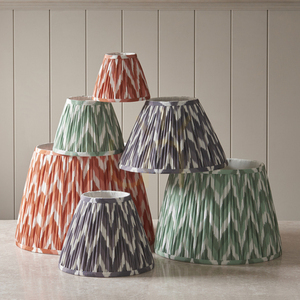 Zigzag Green Endon lampshade small 5