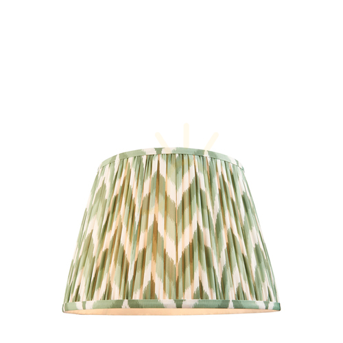 Check Endon Zigzag 113068 lampshade, Cotswold green, 35 cm