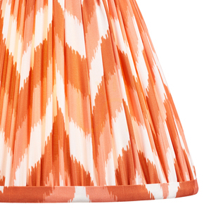 Lampshade Endon Zigzag Orange Fabric E27 25 cm small 1