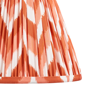 Lampshade Endon Zigzag Orange Fabric E27 25 cm small 2