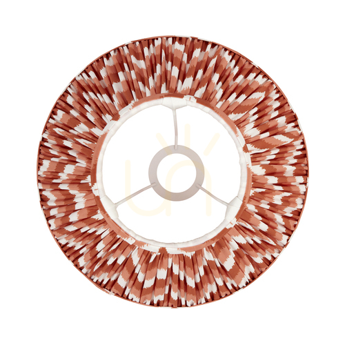 Check Zigzag Orange Endon lampshade