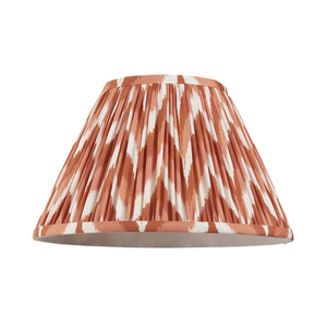 Endon Zigzag Apricot Orange Pleated Tapered Lampshade 30 cm small 4