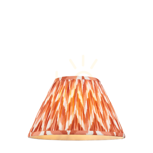 Check Zigzag Orange Endon lampshade