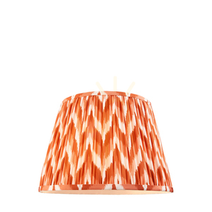Endon Zigzag orange fabric lampshade, 35 cm, E27 small 0