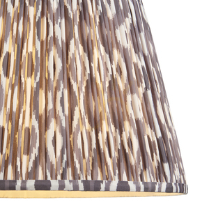 Endon Ikat Grey Fabric Lampshade 40cm Pearl Grey 1 Endon Ikat Grey Fabric Lampshade 40cm Pearl Grey small 1