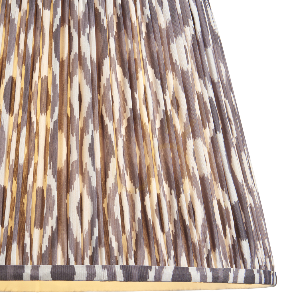 View Endon Ikat Grey Fabric Lampshade 40cm Pearl Grey Endon Ikat Grey Fabric Lampshade 40cm Pearl Grey