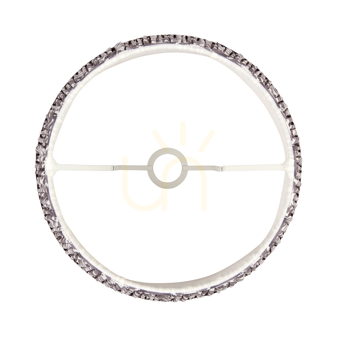 Display Endon Ikat Grey Fabric Lampshade 40cm Pearl Grey Endon Ikat Grey Fabric Lampshade 40cm Pearl Grey