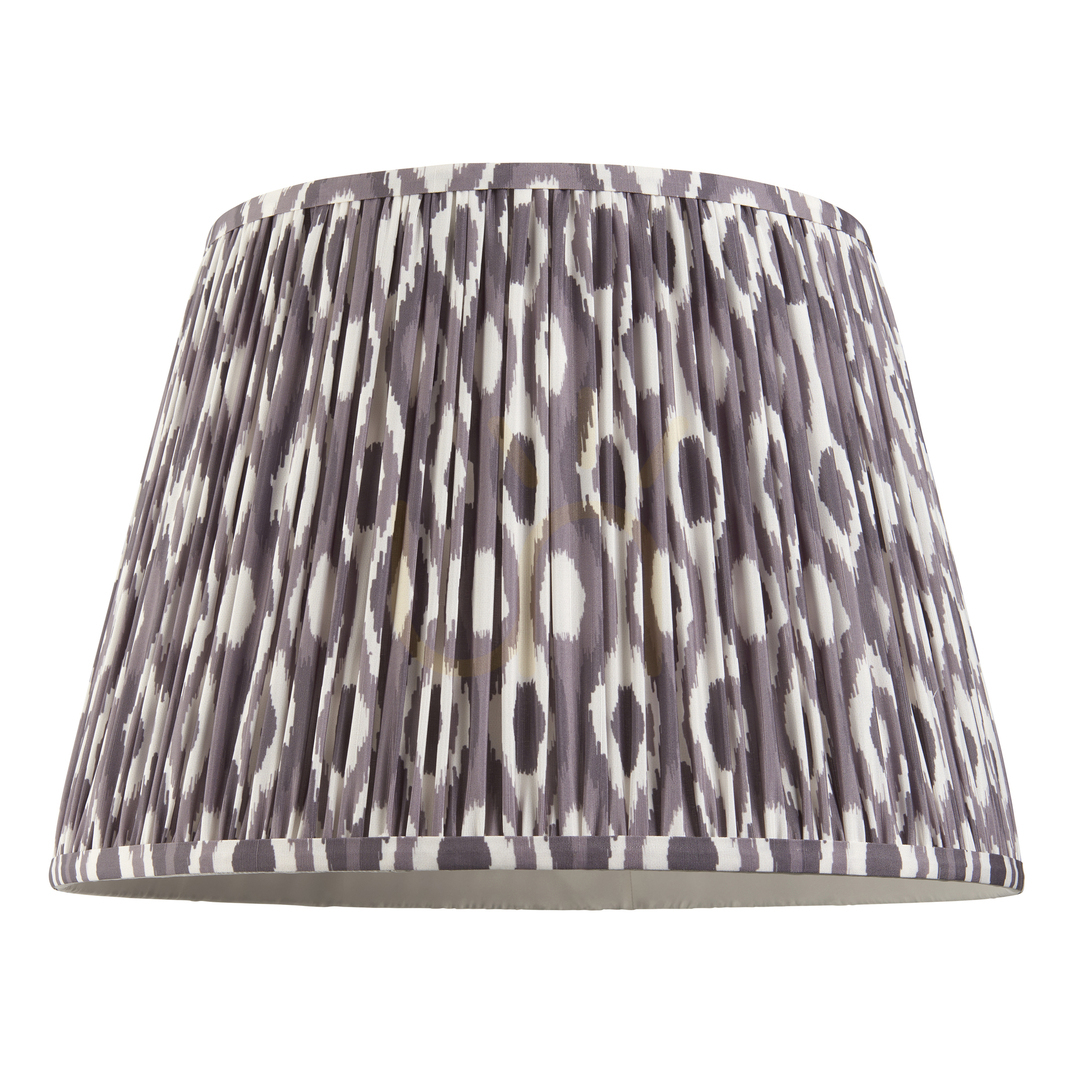 Show Endon Ikat Grey Fabric Lampshade 40cm Pearl Grey Endon Ikat Grey Fabric Lampshade 40cm Pearl Grey