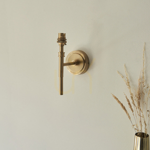 Brass Wall Light Endon Chester B22 Steel Dimmable 1 Light 20.5cm small 2