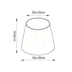 Endon Ikat beige pleated lampshade 35 cm E27/B22 small 6