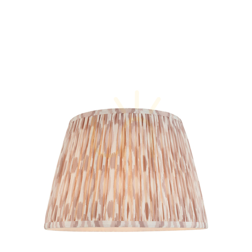 Check Endon Ikat beige pleated lampshade 35 cm E27/B22