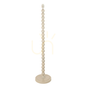 Endon Higgledy 113860 almond white floor lamp base 132.7 cm E27, shade not included small 0