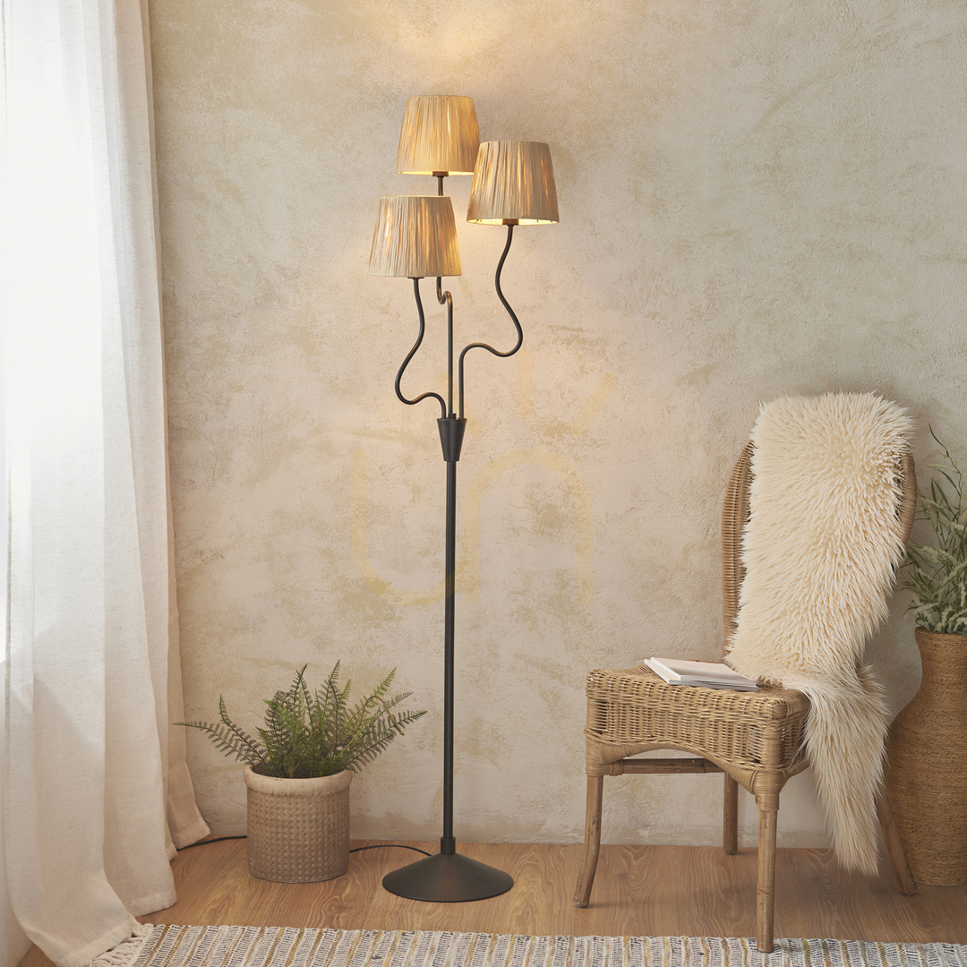 Preview Wriggle Standing Lamp Black Endon Wriggle Standing Lamp Black Endon