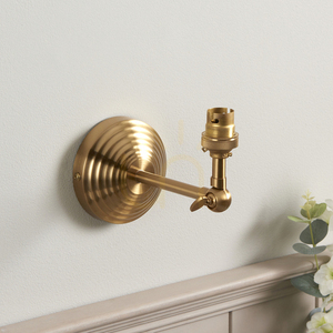 Endon Obelisk Wing Wall Light Brass B22 Dimmable small 1
