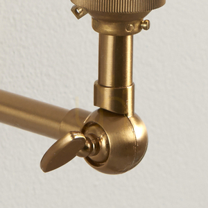 Endon Obelisk Wing Wall Light Brass B22 Dimmable small 3