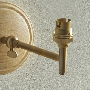 Wall lamp Wood Fold Brass Endon small 3