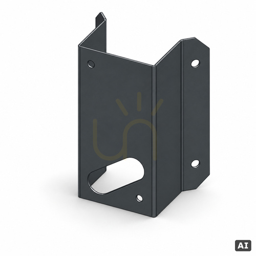 Check Norlys 148GR corner bracket for Sandvik wall lights, graphite RAL 7016