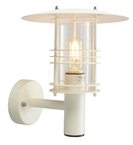 Check Outdoor wall lamp STOCKHOLM NORLYS 280WH White E27 Norlys.