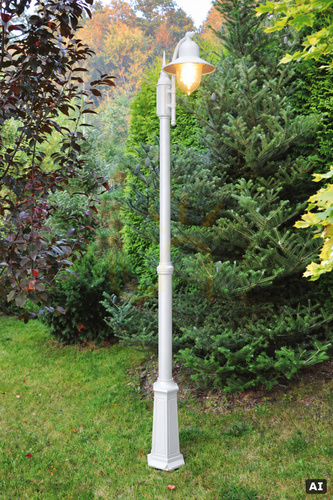 Check NORLYS Como 371WH white E27 garden lantern