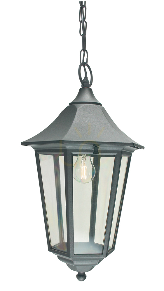 MODENA NORLYS 381A/BL Black E27 Norlys Outdoor Pendant Lamp.