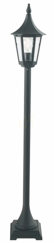Check NORLYS Rimini 404BL black outdoor light post, E27, 114 cm