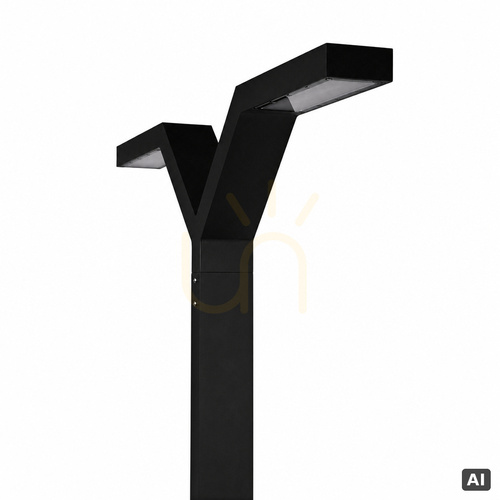 Check NORLYS Trysil 1027BL garden light pole, black, LED 4000 K, DALI2