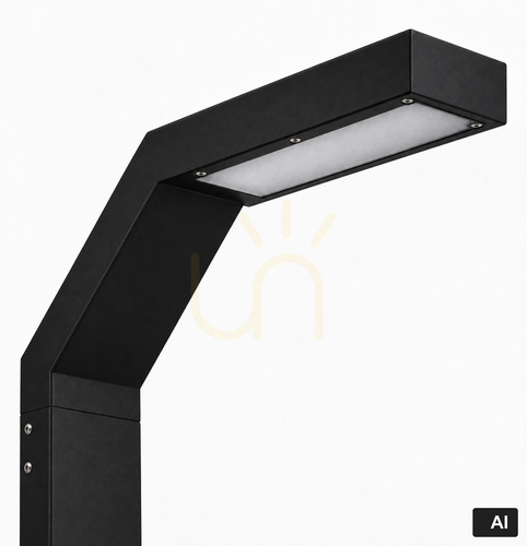 Check Norlys Trysil 1060BL LED 3000 K black outdoor pole light