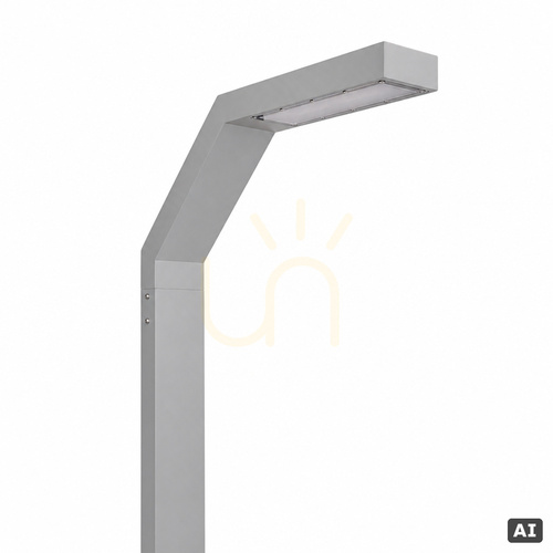 Check Lighting column Norlys Trysil 1067AL light grey RAL 9006 LED 12.2 W 4000 K DALI2 300 cm