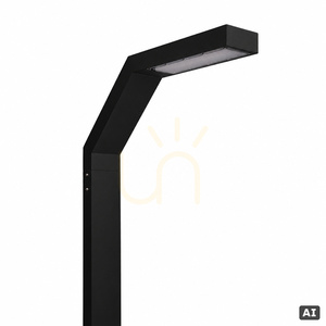 Trysil 1085BL LED Lighting Pole 4 m, Single-Arm, Black, Dimmable NORLYS small 1