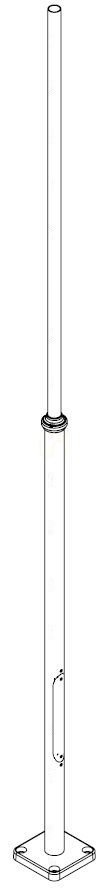 Lamppost Norlys 1255WH White Cast Aluminum 400 cm