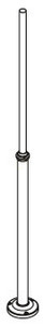 Lighting Pole NORLYS Lamppost 1270BL Black Cast Aluminum 320 cm small 0