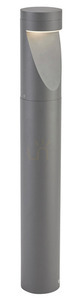 Norlys Oppland 1324AL LED bollard light, 85 cm, light grey RAL 9006, 3000 K, DALI2 small 0