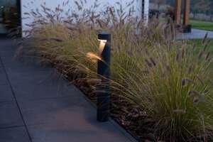 Norlys Oppland 1324GR LED bollard light, 85 cm, graphite, 3000 K, DALI2 small 3