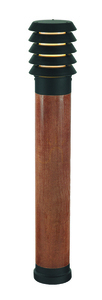 Norlys Alta 1440BL black bollard light, painted wood, E27, 85 cm small 0