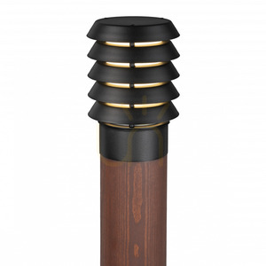 Norlys Alta 1440BL black bollard light, painted wood, E27, 85 cm small 2