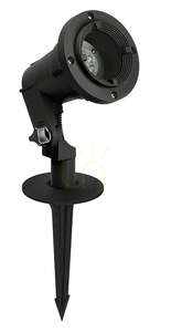 NORLYS Sande outdoor spotlight black GU10 IP65 3000K 1592BL small 0