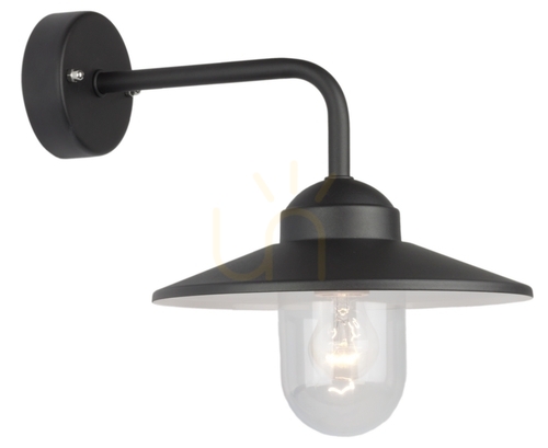 Check VANSBRO NORLYS 1920BL Black E27 Norlys outdoor wall lamp.