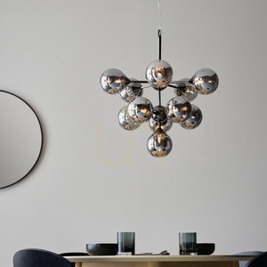 Pendant Light Endon Oscar Black 11-Light G9 Glass Steel 55.8 cm small 4
