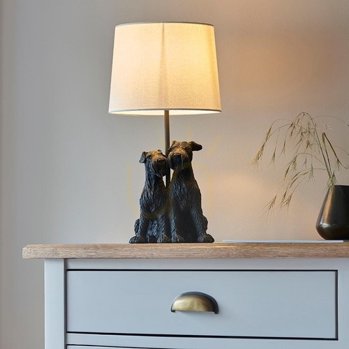 Check Westie Table Lamp Beige Endon