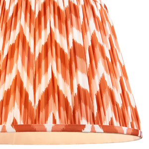Lampshade Endon Zigzag Orange Fabric 40 cm small 1