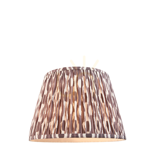 Check Lampshade Endon Ikat Pearl Grey Fabric 35 cm E27