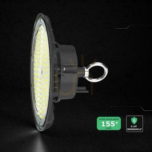 Check V-TAC LED UFO high bay IP65 ALU luminaire 155Lm/W 200W VT-91202 4000K 31000lm 5 year warranty
