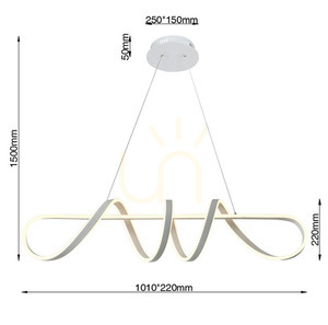 TREVANCE LED spiral pendant lamp large 6203-0106L Aviano small 2