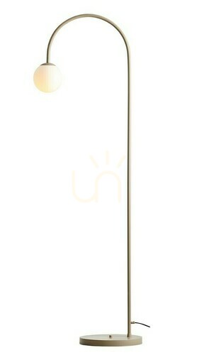 Check Floor Lamp Aldex Una Beige Metal Glass 157 cm 1116A17
