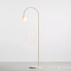 Aldex Una Cream floor lamp, cream, 157 cm, 1116A9 small 1