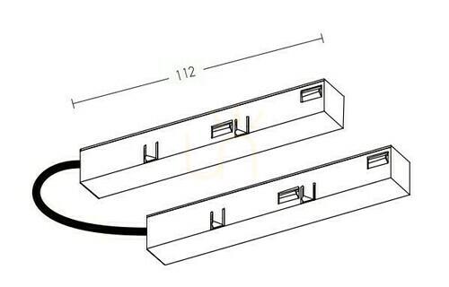 Check Adaptor L Connector 354*18*17mm ZAMBELIS