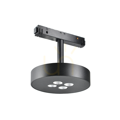 Check Magnetic Track Light 12W 3000k 48V Aluminum Black ZAMBELIS
