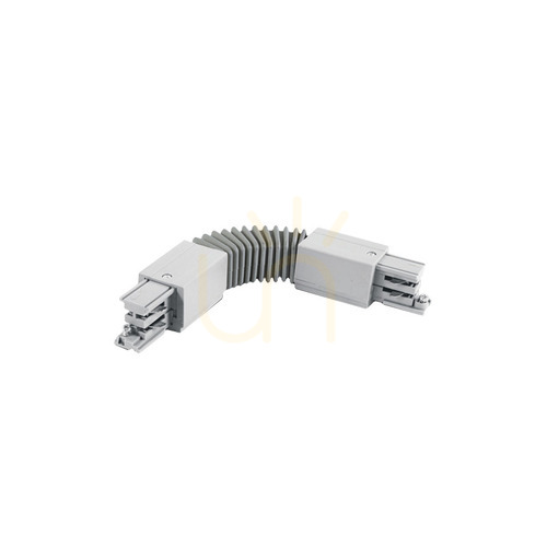 Check Zambelis 19431 white flexible connector for three-circuit lighting tracks