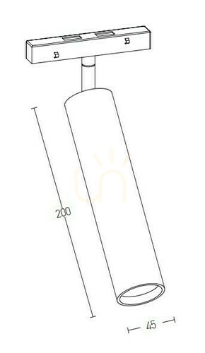 Check Light Track 15W 3000k Pole Dark ZAMBELIS